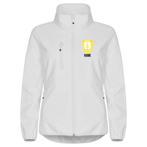 Softshelljacke für Damen | Clique Classic | weiß | SCC Gelb-Weiß Stockhausen e.V.