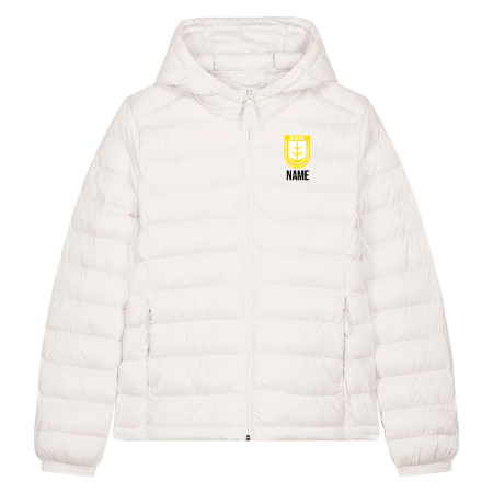 Isolationsjacke mit Kapuze für Damen | Stanley&Stella Voyager 2.0 | off weiß | SCC Gelb-Weiß Stockhausen e.V.