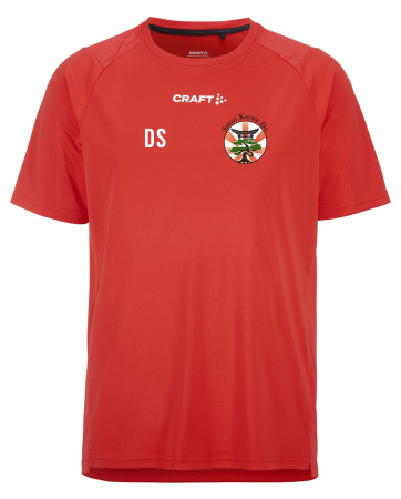 Trainingsshirt für Herren | CRAFT Rush SS 2.0 | rot | Satori-Karate-Do e.V.