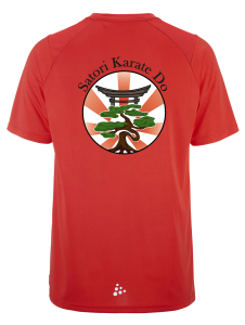 Trainingsshirt für Herren | CRAFT Rush SS 2.0 | rot | Satori-Karate-Do e.V.