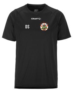 Trainingsshirt für Herren | CRAFT Rush SS 2.0 | schwarz | Satori-Karate-Do e.V.