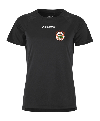 Trainingsshirt Damen | CRAFT Rush SS 2.0 | schwarz | Satori-Karate-Do e.V.