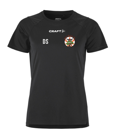 Trainingsshirt Damen | CRAFT Rush SS 2.0 | schwarz | Satori-Karate-Do e.V.