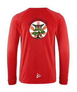 T-Shirt Kinder langarm | CRAFT Rush 2.0 LS | rot | Satori-Karate-Do e.V.