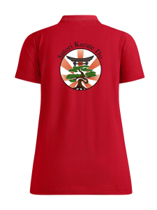 Polo | Craft Community 2.0 | Damen | rot | Satori-Karate-Do e.V.