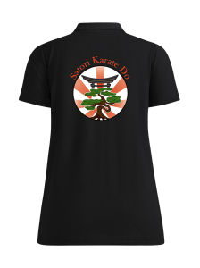 Polo | Craft Community 2.0 | Damen | schwarz | Satori-Karate-Do e.V.