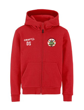FZ Hoodie Kinder | CRAFT Community 2.0 | rot | Satori-Karate-Do e.V.