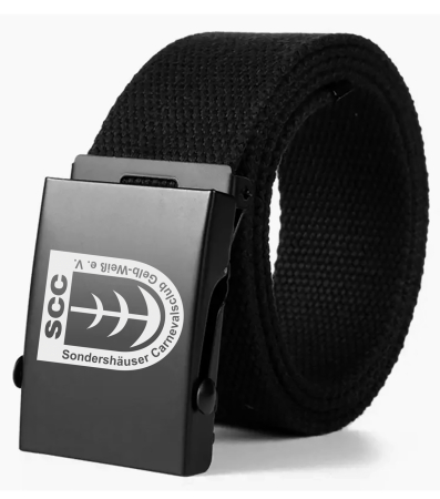 Gürtel | Stoff | Metallschließe | schwarz |...
