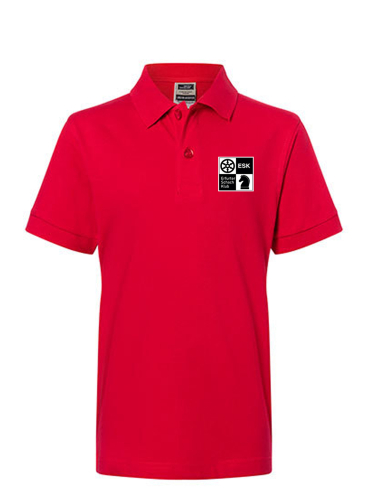 Poloshirt | Kinder | rot | Erfurter Schachklub