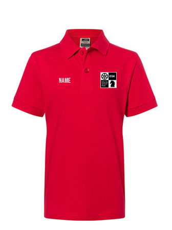 Poloshirt | Kinder | rot | Erfurter Schachklub