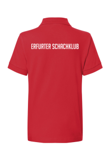 Poloshirt | Kinder | rot | Erfurter Schachklub
