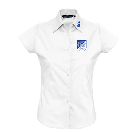 Bluse | kurzarm | Damen | weiß | Bebrarer Carnevalsverein Blau-Weiß Beberanien e.V.