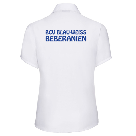 Bluse | kurzarm | Damen | weiß | Bebrarer Carnevalsverein Blau-Weiß Beberanien e.V.