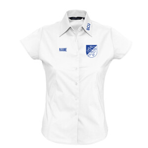 Bluse | kurzarm | Damen | weiß | Bebrarer Carnevalsverein Blau-Weiß Beberanien e.V.