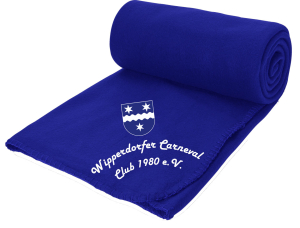 Aufwärmdecke Fleece | blau | Wipperdorfer Carnevalclub e.V.
