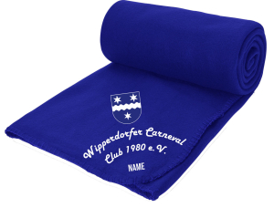Aufwärmdecke Fleece | blau | Wipperdorfer Carnevalclub e.V.