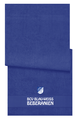 Badetuch/Strandtuch | schwarz | Bebraer Carnevalsverein Blau-Weiß Beberanien e.V.