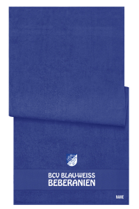 Badetuch/Strandtuch | schwarz | Bebraer Carnevalsverein Blau-Weiß Beberanien e.V.