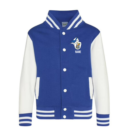 College Jacke | Kinder | royal blue/white | Heiligenstädter Carnevalsverein e.V.