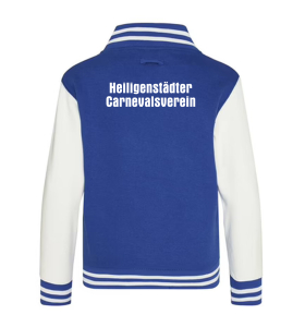 College Jacke | Kinder | royal blue/white | Heiligenstädter Carnevalsverein e.V.