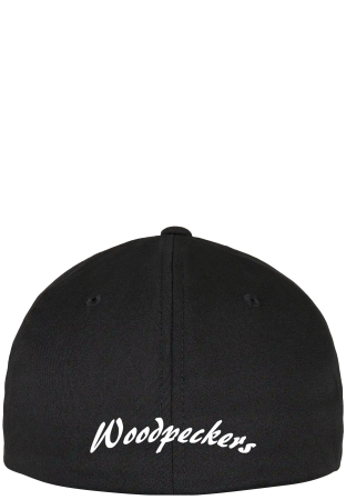 Basecap Wooly Combed | schwarz | Woodpeckers e.V.