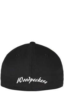 Basecap Wooly Combed | schwarz | Woodpeckers e.V.