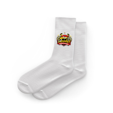 Socken Woodys | Unisex | weiß | Woodpeckers e.V.