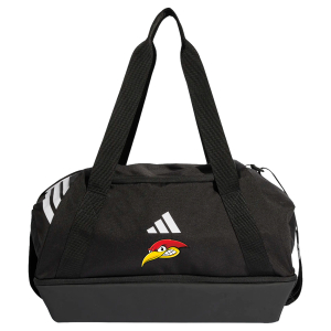 Sporttasche mit Bodenfach | adidas Tiro duffle bag | schwarz | Woodpeckers e.V.