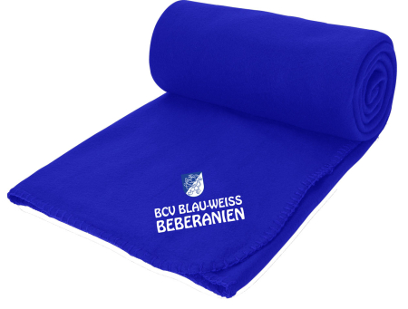 Aufwärmdecke Fleece | navy | Bebraer Carnevalsverein Blau-Weiß Beberanien e.V.
