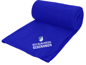 Aufwärmdecke Fleece | navy | Bebraer Carnevalsverein Blau-Weiß Beberanien e.V.