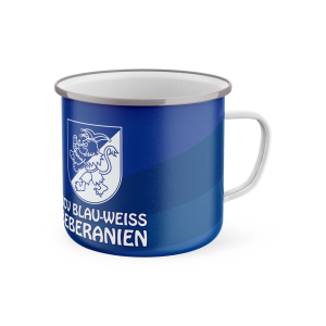 Emailletasse | Logo | Bebraer Carnevalsverein Blau-Weiß Beberanien e.V.