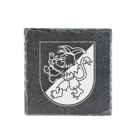 Untersetzer | Schiefer | Logo | Bebraer Carnevalsverein...