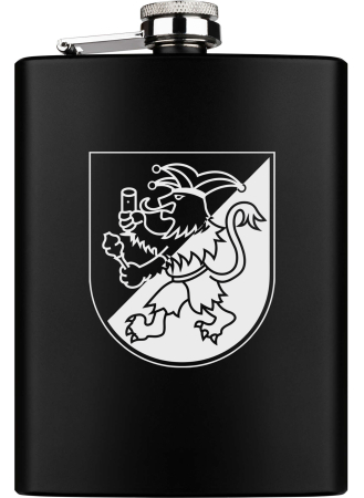 Flachmann | schwarz | Logo | Bebraer Carnevalsverein...