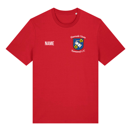 T-Shirt unisex | Stanley Stella Creator 2.0 | rot | Feuerwehr Verein Kannawurf e.V.
