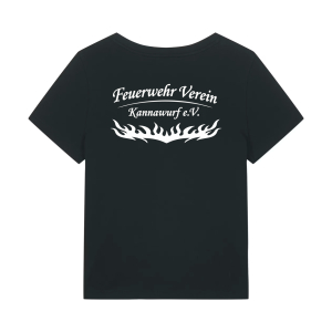T-Shirt mit V-Ausschnitt | Damen | Stanley Stella Isla | schwarz | Feuerwehr Verein Kannawurf e.V.
