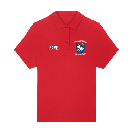Polo Damen | Stanley Stella Coaster | rot | Feuerwehr Verein Kannawurf e.V.