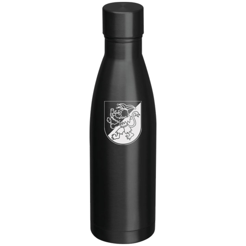 Edelstahlflasche | vakuumisoliert | matt schwarz | 500ml | Bebraer Carnevalsverein Blau-Weiß Beberanien e.V.