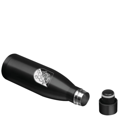 Edelstahlflasche | vakuumisoliert | matt schwarz | 500ml...