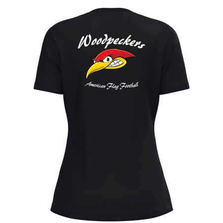T-Shirt | JAKO One Cotton | Damen | schwarz | Woodpeckers...