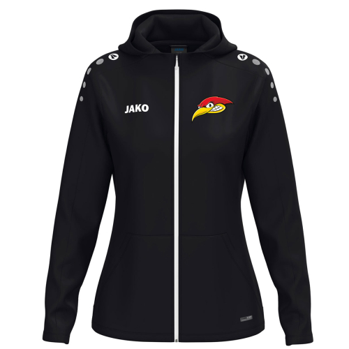 Kapuzenjacke | JAKO One | Damen | schwarz | Woodpeckers e.V.
