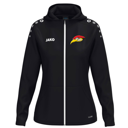Kapuzenjacke | JAKO One | Damen | schwarz | Woodpeckers e.V.