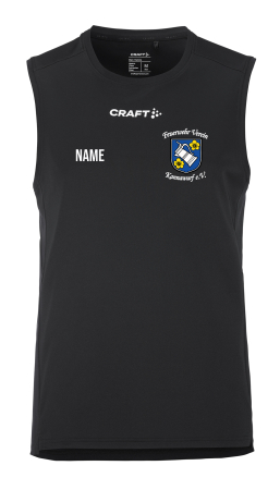 Tanktop Herren | CRAFT Rush 2.0 | schwarz | Feuerwehr Verein Kannawurf e.V.