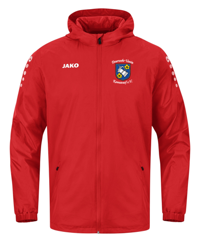 Allwetterjacke Kinder/Erwachsene | JAKO Team 2.0 | rot | Feuerwehr Verein Kannawurf e.V.