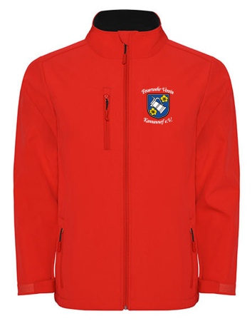 Softshelljacke für Herren | ROLY rot | Feuerwehr Verein Kannawurf e.V.