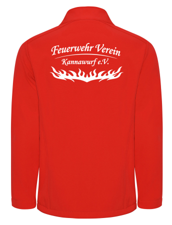 Softshelljacke für Herren | ROLY rot | Feuerwehr Verein Kannawurf e.V.