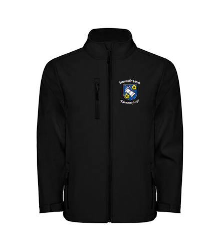 Softshelljacke für Kinder | Roly nebraska | schwarz | Feuerwehr Verein Kannawurf e.V.