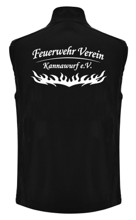 Softshellweste für Herren | ROLY schwarz | Feuerwehr Verein Kannawurf e.V.
