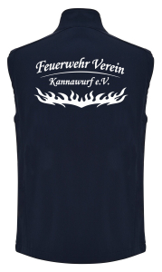 Softshellweste für Herren | ROLY navy | Feuerwehr Verein Kannawurf e.V.