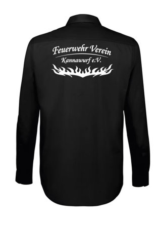 Hemd | langarm | Herren | schwarz | Feuerwehr Verein Kannawurf e.V.