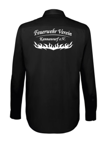Hemd | langarm | Herren | schwarz | Feuerwehr Verein Kannawurf e.V.